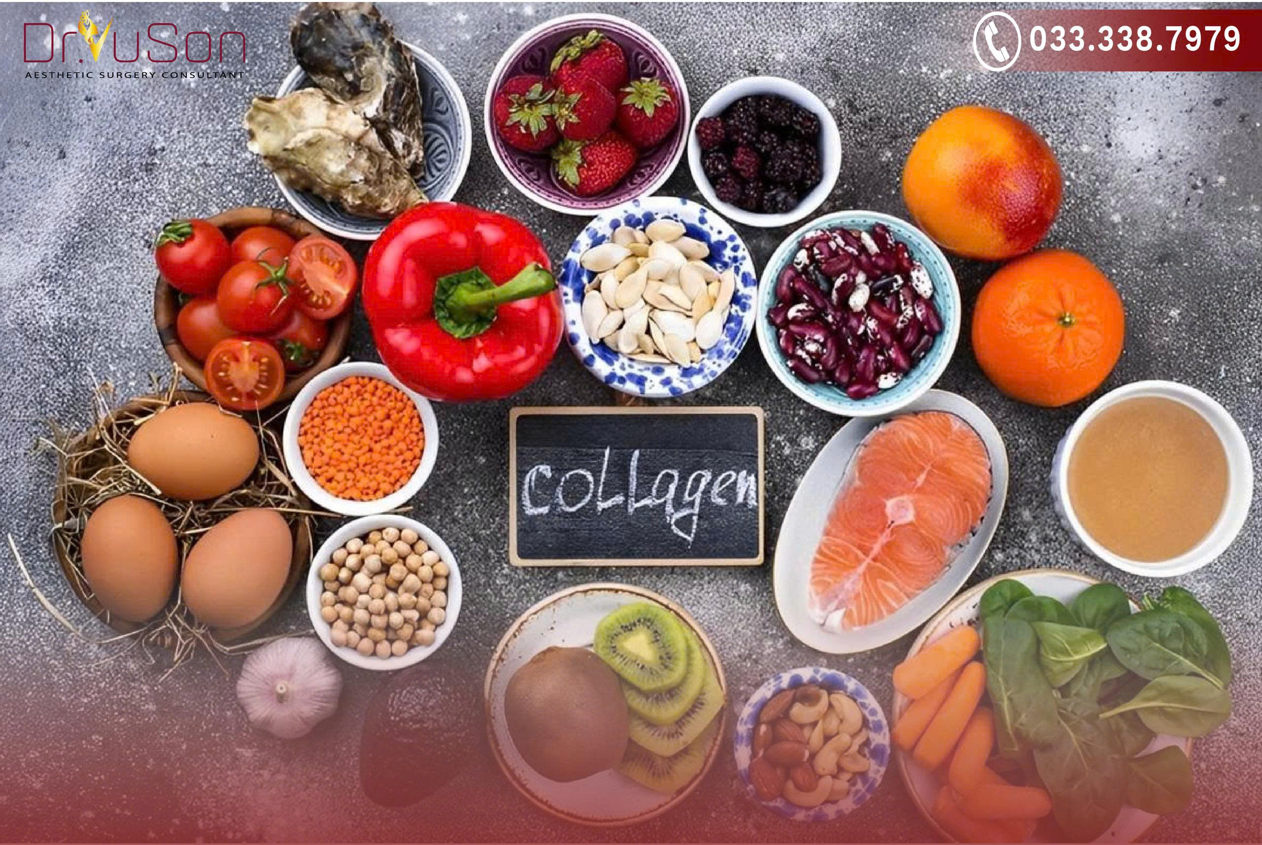 Thực phẩm giàu collagen