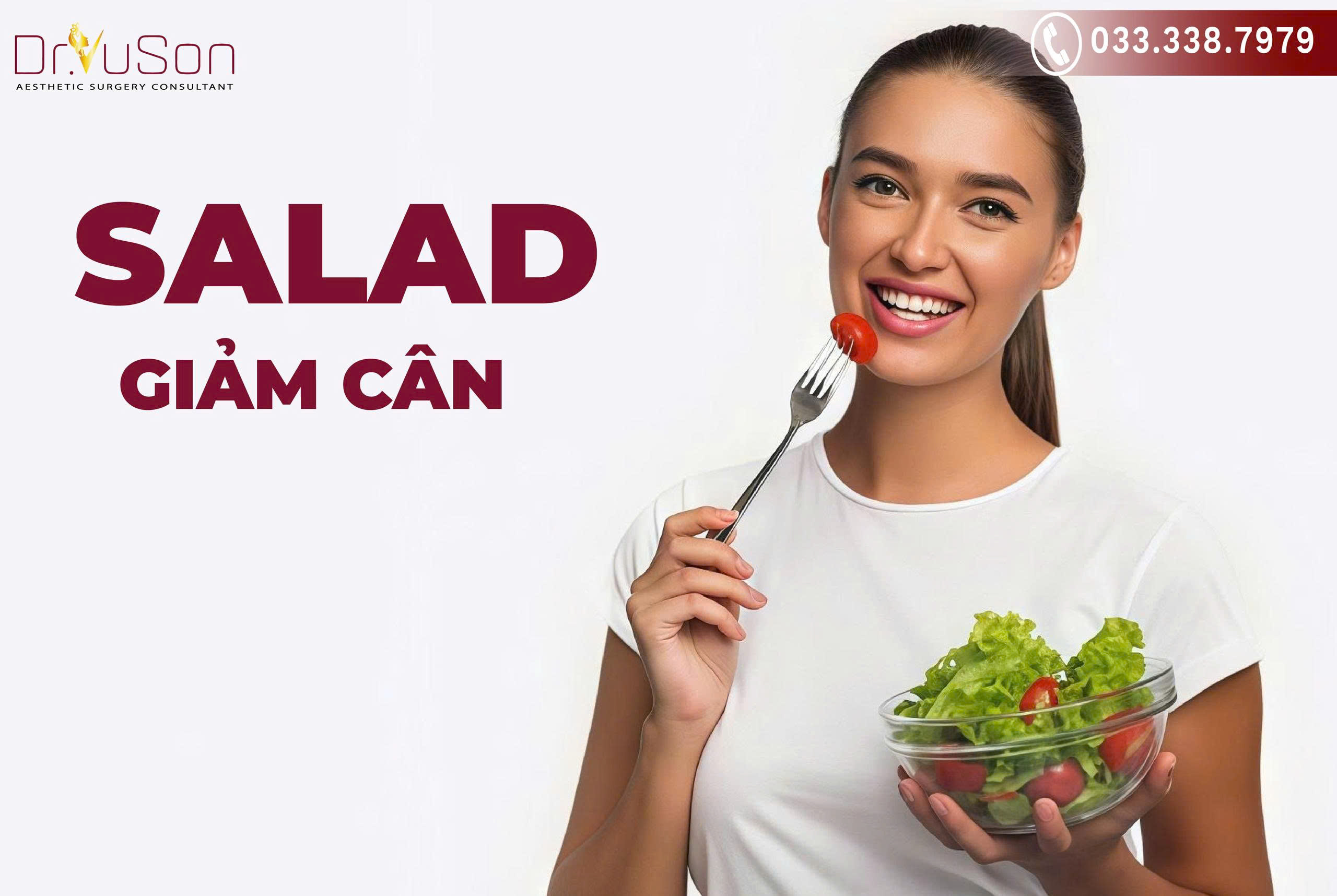 Salad giảm cân cung cấp đủ dinh dưỡng, ít calo, giúp no lâu và hạn chế thèm ăn