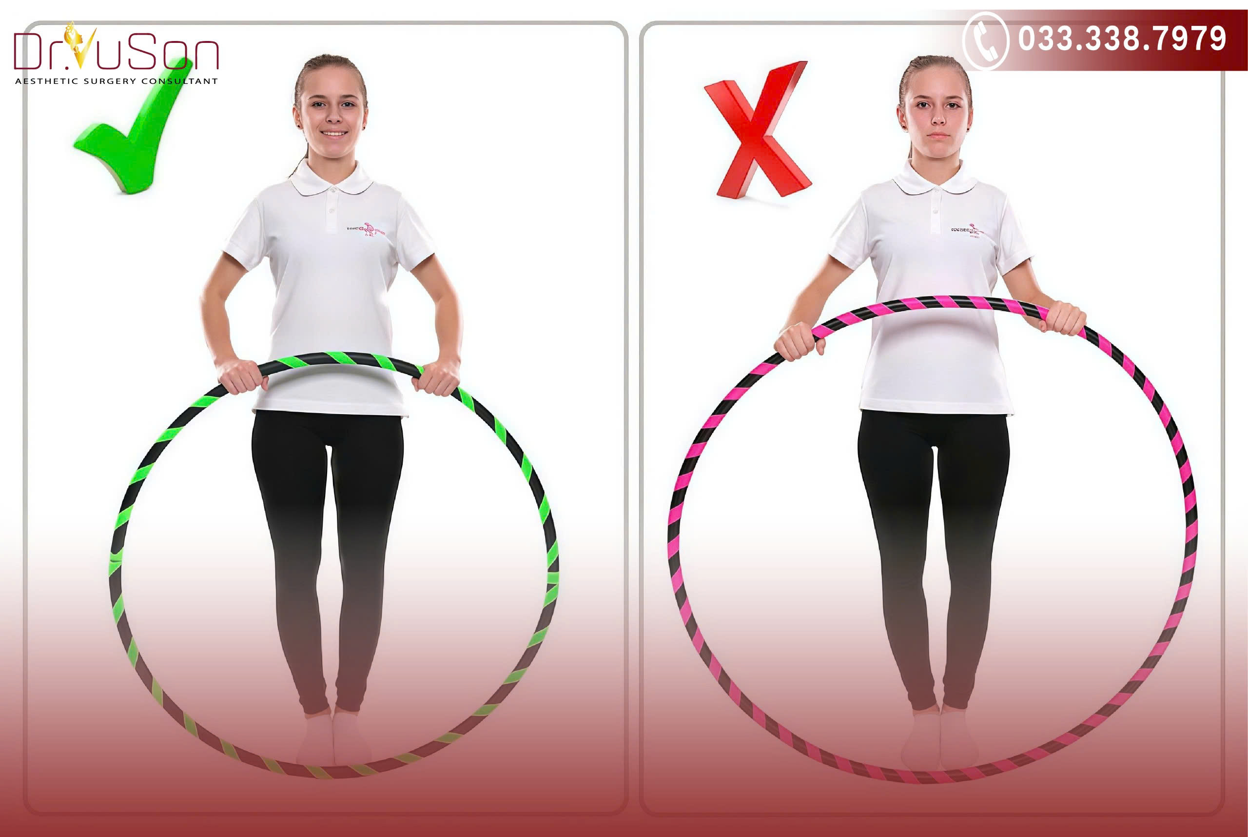 Vòng có trọng lượng vừa phải sẽ giúp bạn kiểm soát dễ hơn và tránh chấn thương