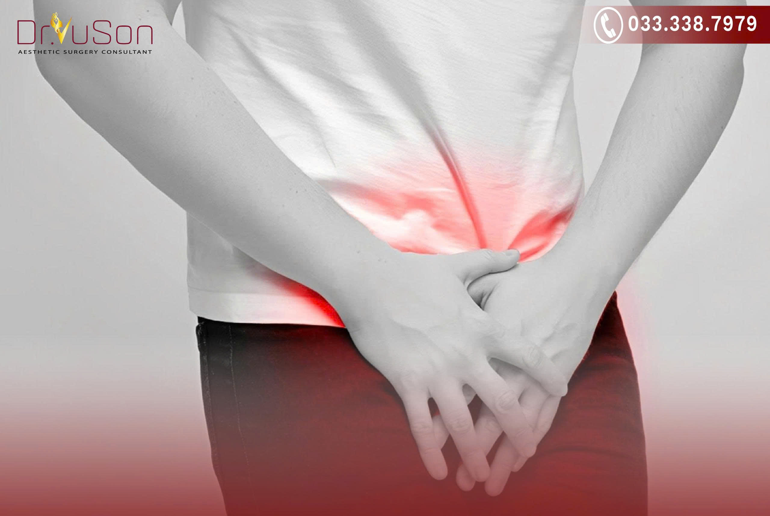 Cảm giác căng tức, đau dọc thân dương vật